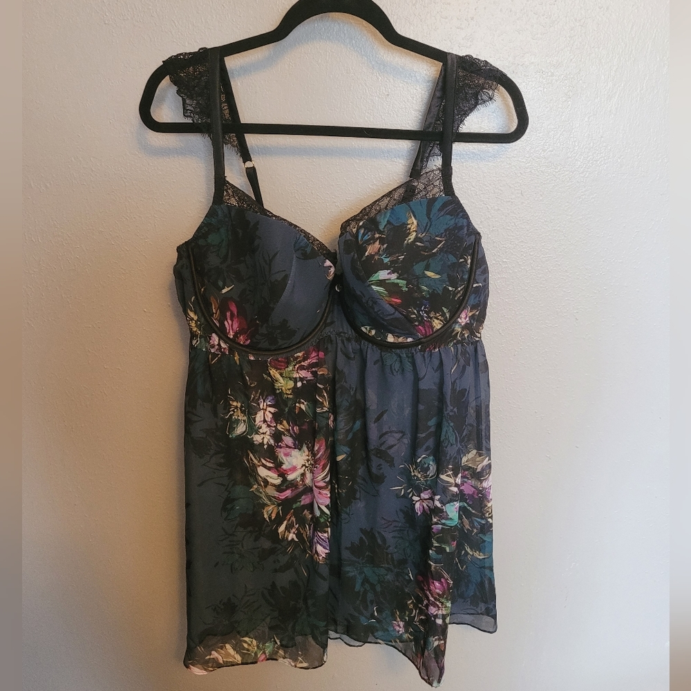 Cacique Plus Size Babydoll Floral Size 44DDD